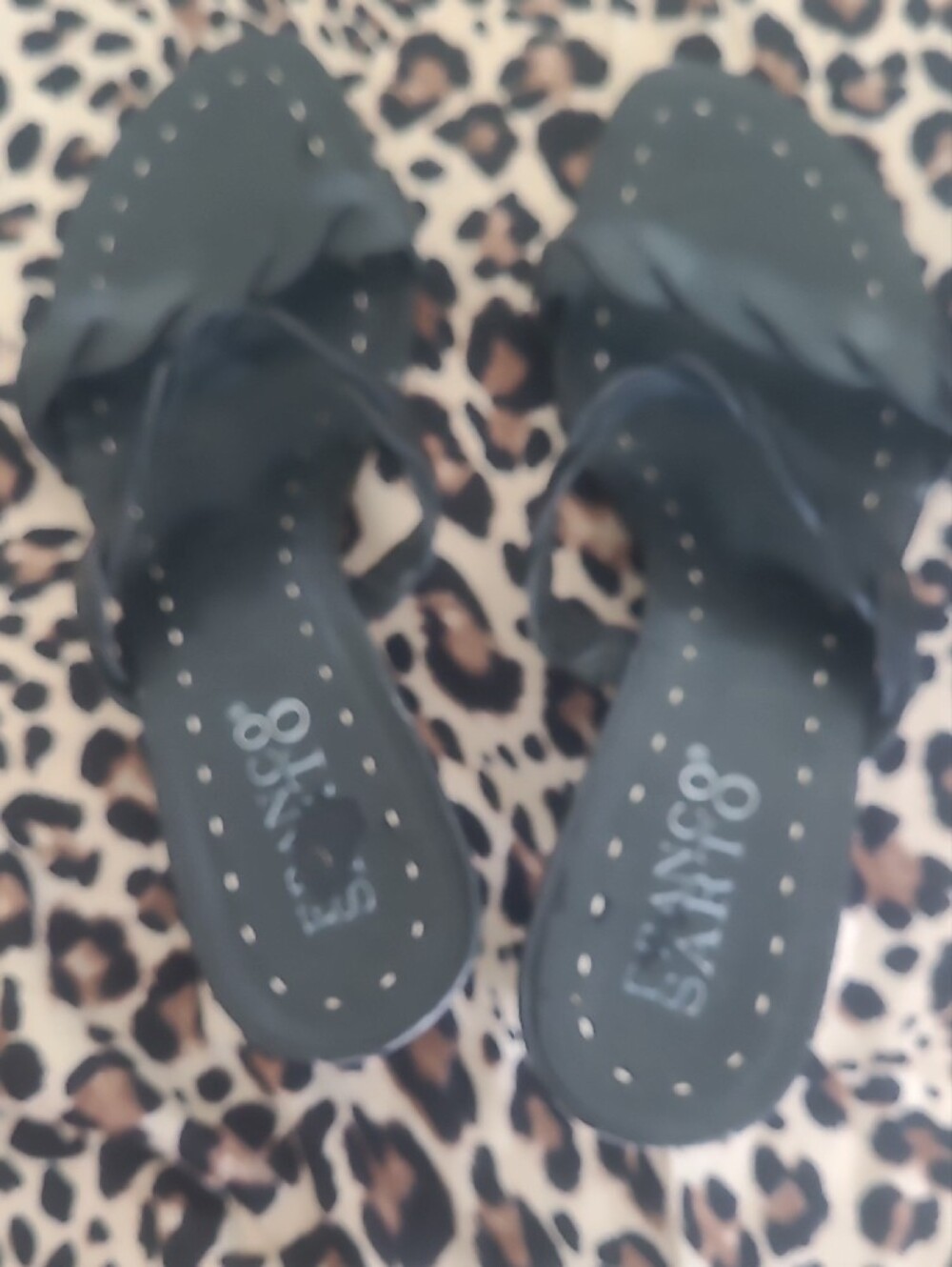 Franco Sarto Black Braided Strap Women’s Slide Sandals - Picture 9 of 14